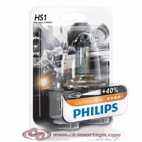 Lámpara H4 12v 60/55w Xenon Ultimate Effect 4000K Blue Vision Moto de Philips