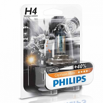 Lampara H4 12v 60/55w City Vision Moto de Philips ENVIO 24 HORAS