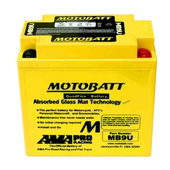 Bateria de Gel MB9U equivalente a 12N7-4B de Motobatt