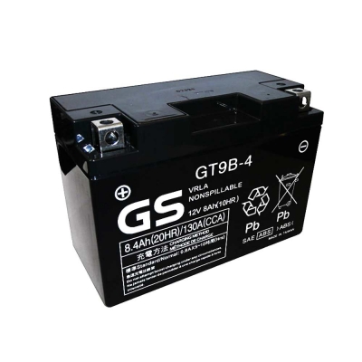 Bateria GS GT9B-4 (equivalente a YT9B-BS﻿)