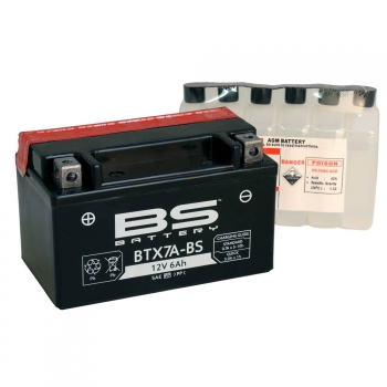 Bateria BS BATTERY BTX7A-BS (compatible con YTX7A-BS) ACTIVADA