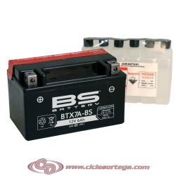 Bateria BS BATTERY BTX7A-BS (compatible con YTX7A-BS) ACTIVADA