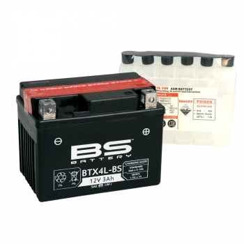 Bateria BS BATTERY BTX4L-BS equivalente YTX4L-BS ENVIO 24 HORAS ACTIVADA