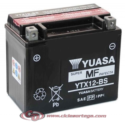 Bateria YUASA YTX12-BS﻿ Original Yamaha
