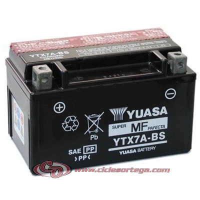 Bateria YUASA YTX7A-BS﻿ Original Yamaha