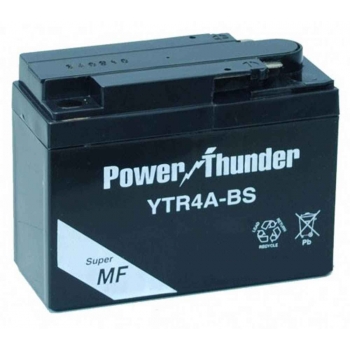 Bateria POWER THUNDER YTR4A-BS ACTIVADA ENVIO 24 HORAS 