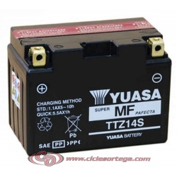 Bateria YUASA TTZ14S﻿ ACTIVADA (compatible con YTZ12S y YTZ14S) 