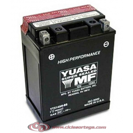 Bateria YUASA YTX14AH-BS﻿ 