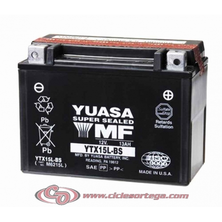 Bateria YUASA YTX15L-BS﻿ 