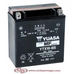 Bateria YUASA YTX16-BS﻿ ENVIO 24 HORAS