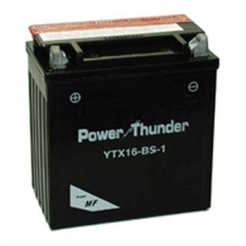 Bateria POWER THUNDER YTX16-BS-1 ACTIVADA