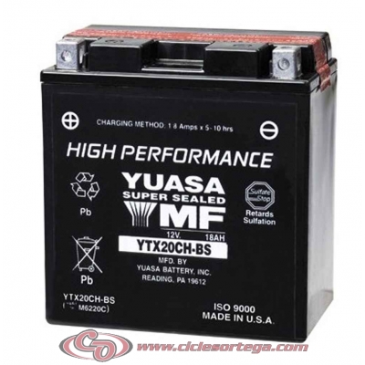 Bateria YUASA YTX20CH-BS﻿﻿ ENVIO 24 HORAS