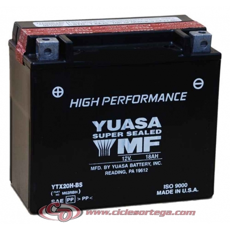 Bateria YUASA YTX20H-BS﻿ 