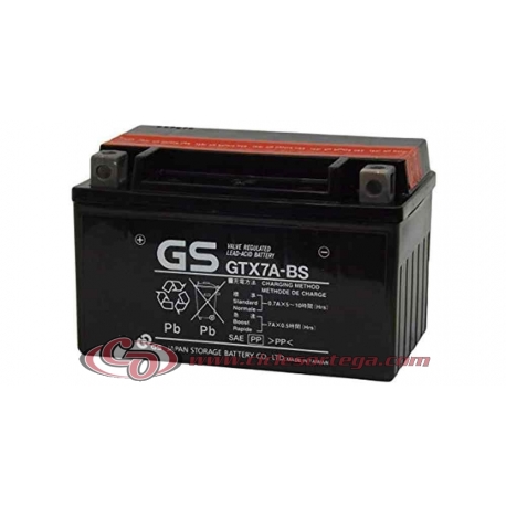 Bateria GS GTX7A-BS Original Yamaha equivalente a YTX7A-BS 