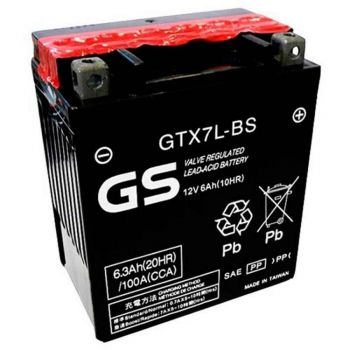 Bateria GS GTX7L-BS Original Yamaha equivalente a YTX7L-BS 