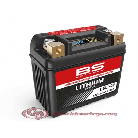 Bateria de litio BSLI-02 YTZ7S YTX4L-BS YTZ5S YTX7L-BS BS BATTERY