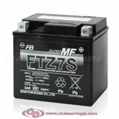 Bateria FB FURUKAWA FTZ7S﻿ (compatible con YTZ7S) 